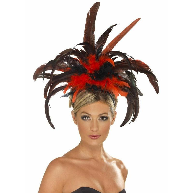 Smiffys - Burlesque Feather Headband - Women - Fancy Dress Central