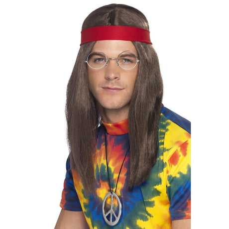 Smiffys Hippy Man Kit Men's Fancy Dress