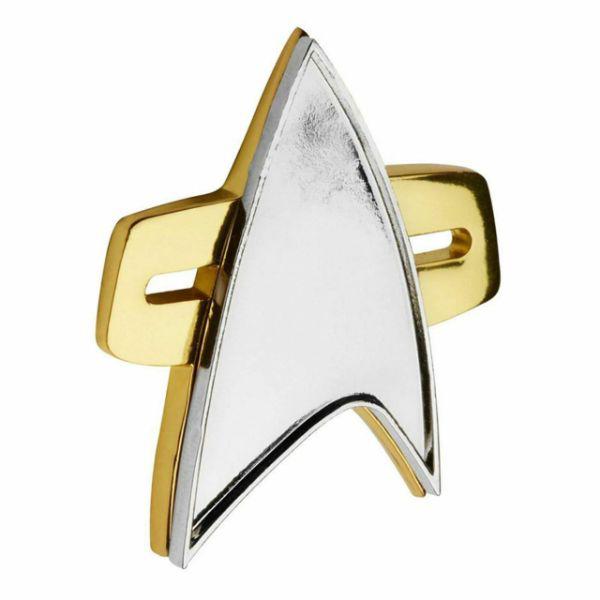 Smiffys Star Trek Voyager Communicator Metal Pin Badge Fancy Dress Accessory