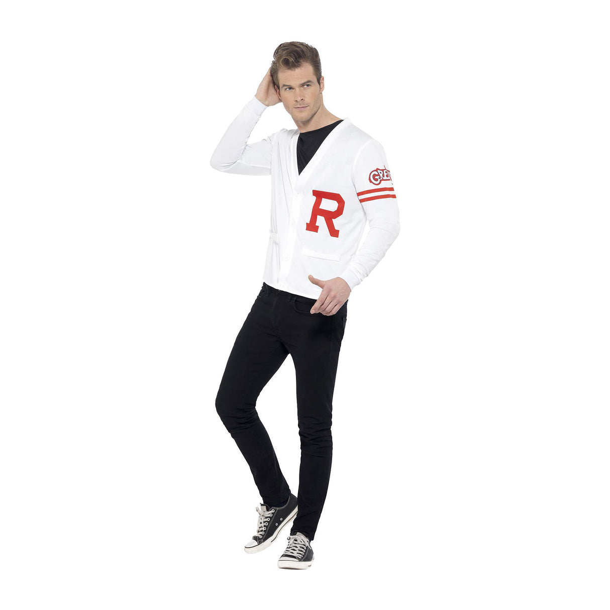 Smiffys Adult Mens Grease Rydell Sweater