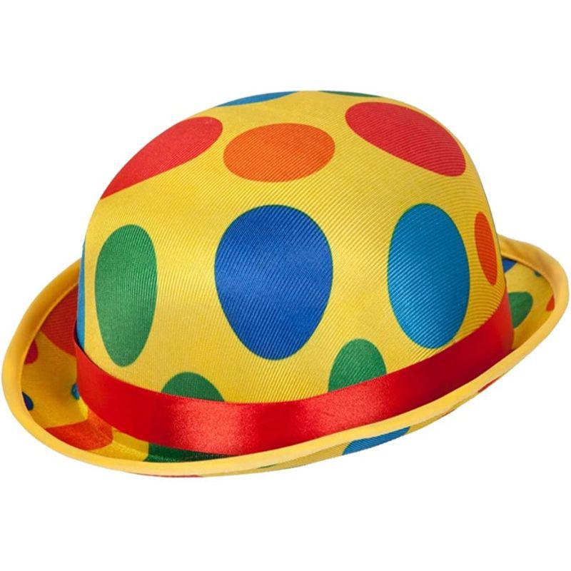 Wicked Costumes Clown Bowler Hat Adult Unisex Fancy Dress Costume Accessory