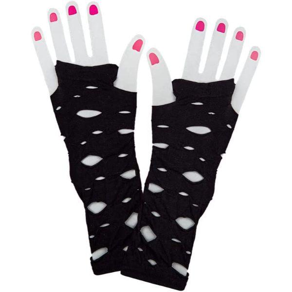 Wicked Costumes Fingerless Ripped Gloves Adult Unisex Fancy Dress Costume Accessory