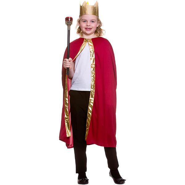 Wicked Costumes King/Queen Robe & Crown Child's Unisex Fancy Dress Accessories