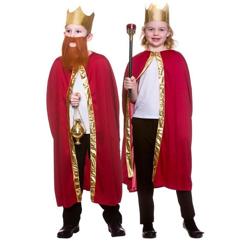 Wicked Costumes King/Queen Robe & Crown Child's Unisex Fancy Dress Accessories