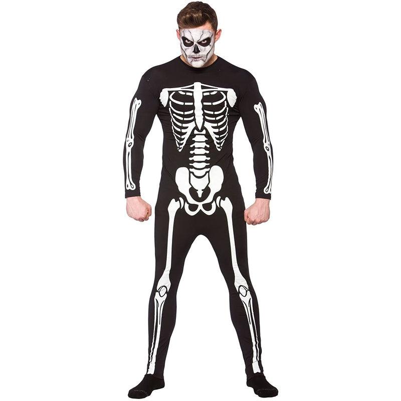 Wicked Costumes Skeleton Jumpsuit Adult Unisex Fancy Dress Costume
