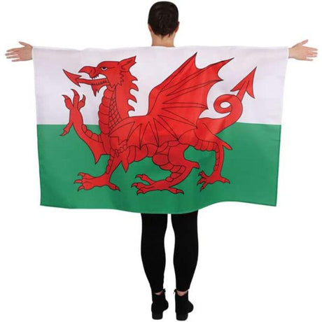 Wicked Costumes Wales Flag Cape (5x3ft)