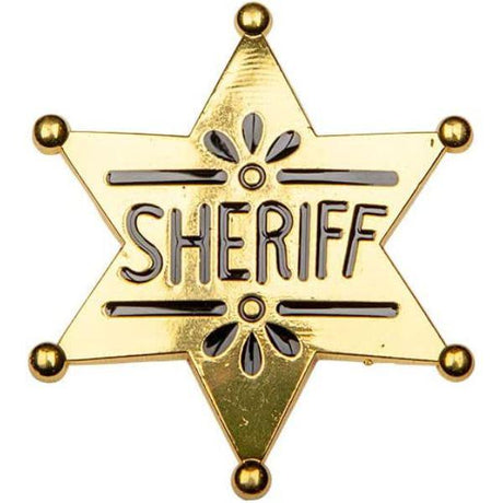 Wicked Costumes Western Sheriff Badge Adult Unisex Fancy Dress Costume Accessory