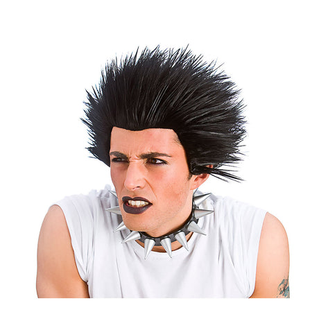 Wicked Costumes Adult Black Spiky Punk Wig - EW-8187