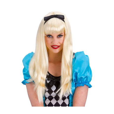 Wicked Costumes Adult Storybook Alice With Bow Wig - EW-8176