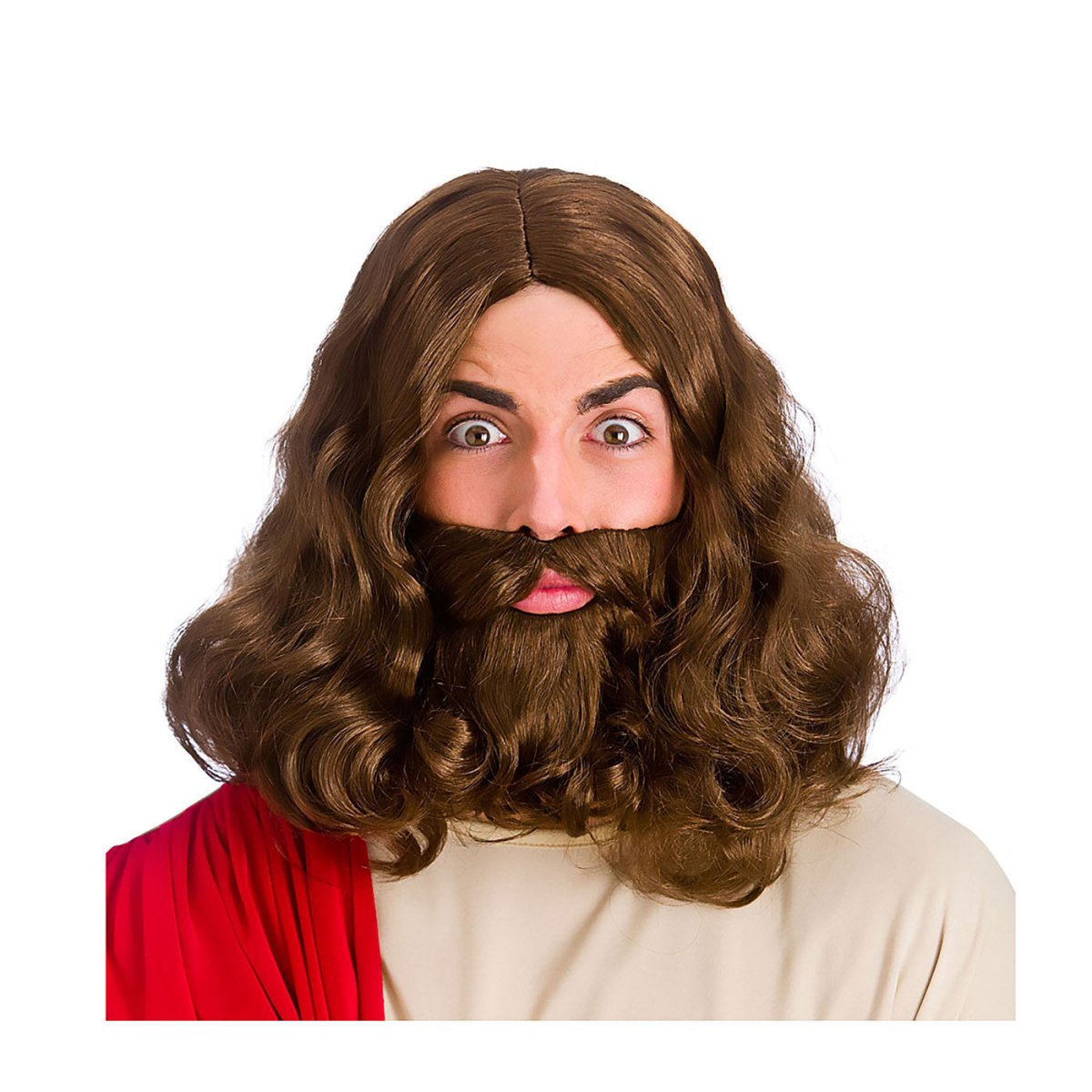 Wicked Costumes Ltd - Jesus Wig and Beard - Adult - Fancy Dress Central
