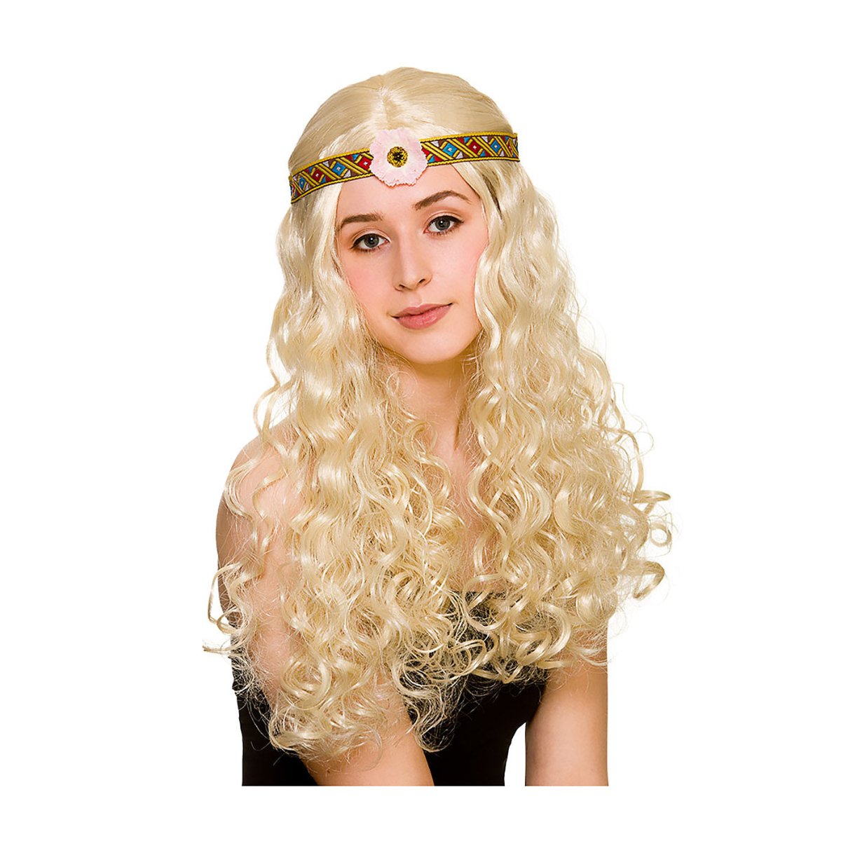 Wicked Costumes Ltd - Flower Power Hippie Wig - Adult - Fancy Dress Central