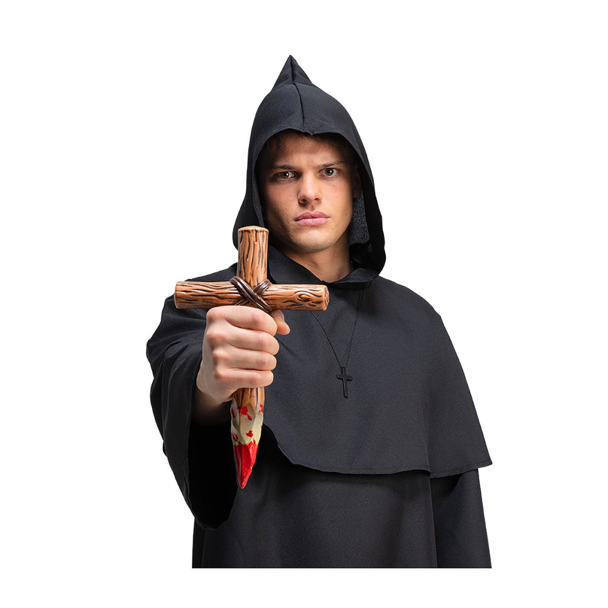 Wicked Costumes Ltd - Vampire Cross Stake with Blood - Adult - Fancy Dress Central