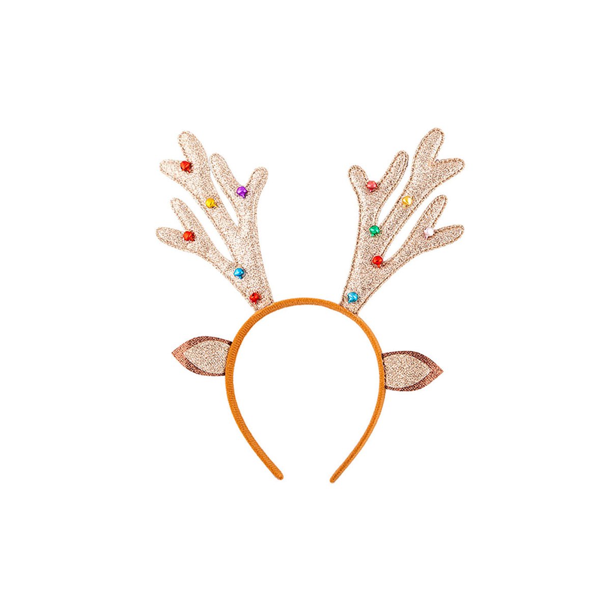 Wicked Costumes Ltd - Glitter Reindeer Antlers on a Headband - Adult - Fancy Dress Central