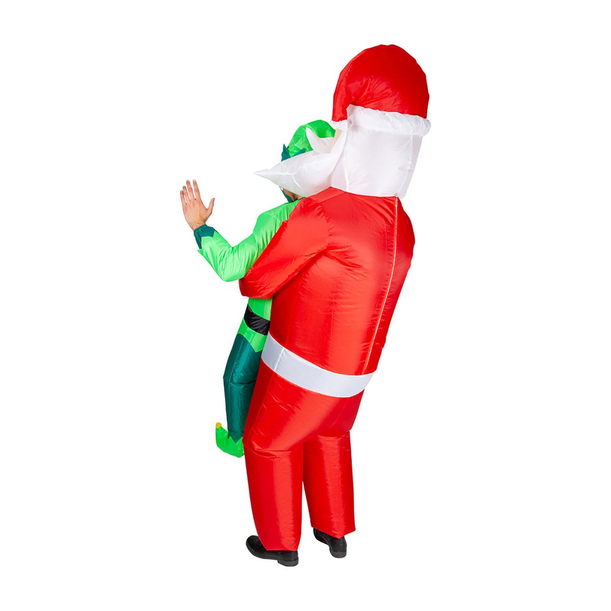 Wicked Costumes - Inflatable Carry Me Santa & Elf Costume - Adult - Fancy Dress Central