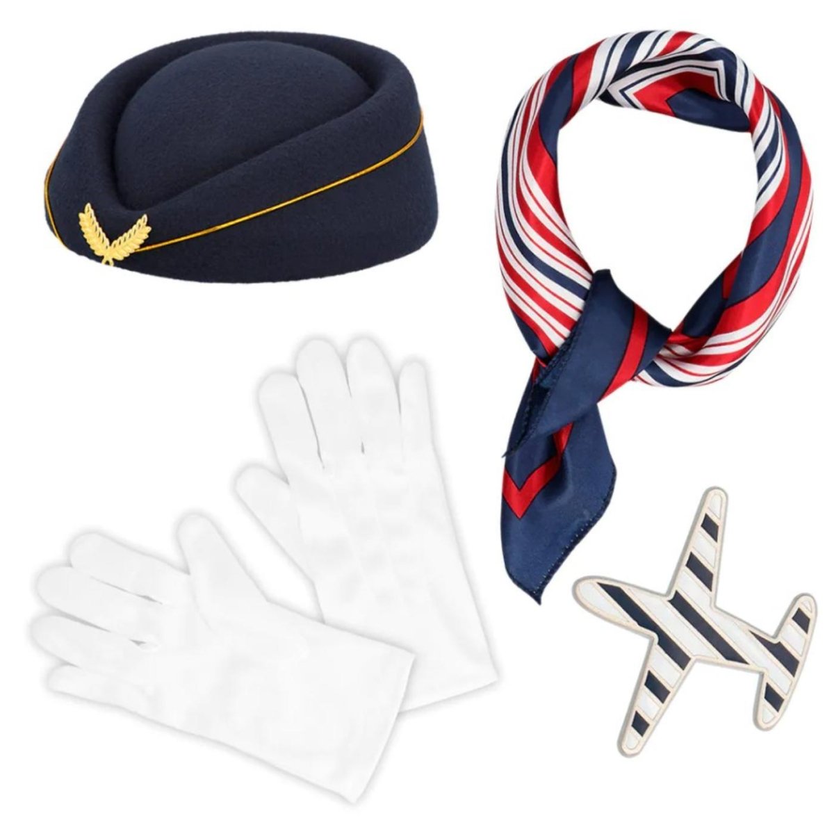 Boland - Flight Attendant Accessory Set - Women - Fancy Dress Central