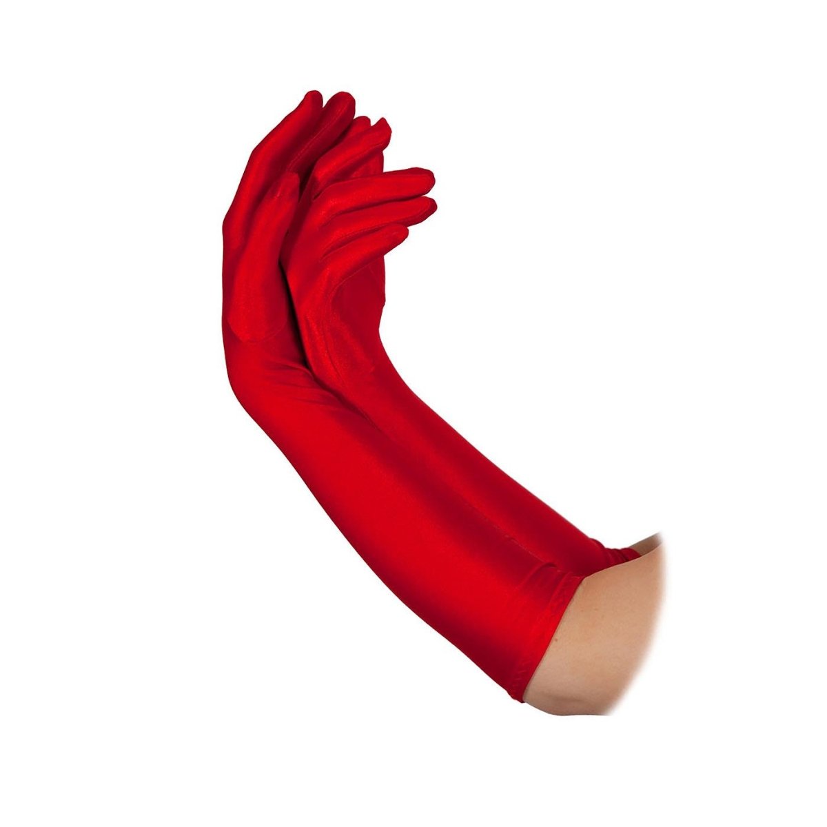 Wicked Costumes Ltd - Long Gloves (Red) - Women - Fancy Dress Central