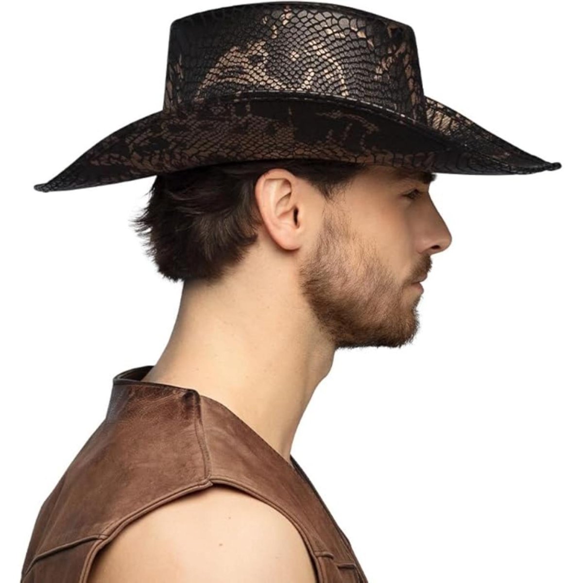 Boland - Cobra Snake Print Cowboy Hat - Adult - Fancy Dress Central