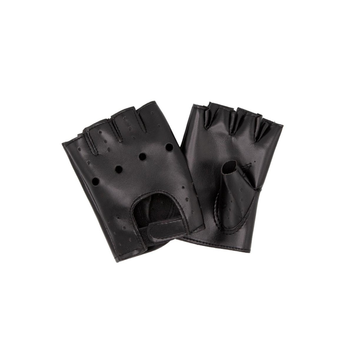Wicked Costumes Ltd - Faux Leather Biker Gloves - Adult - Fancy Dress Central