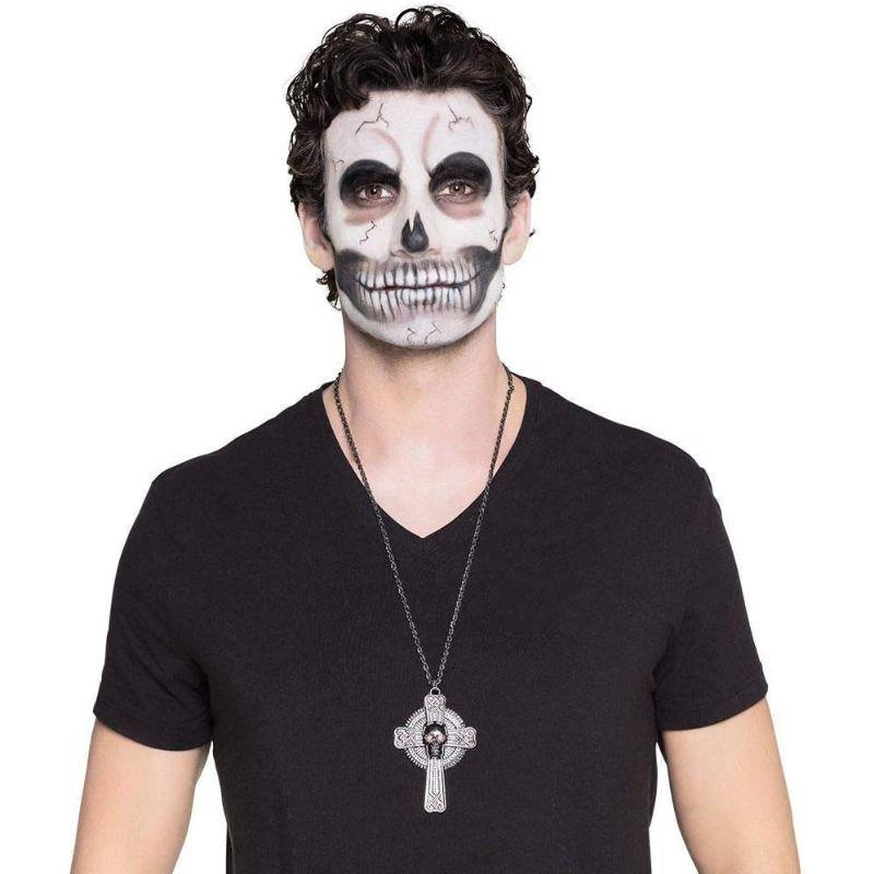 Boland - Skull Cross Necklace - Adult - Fancy Dress Central