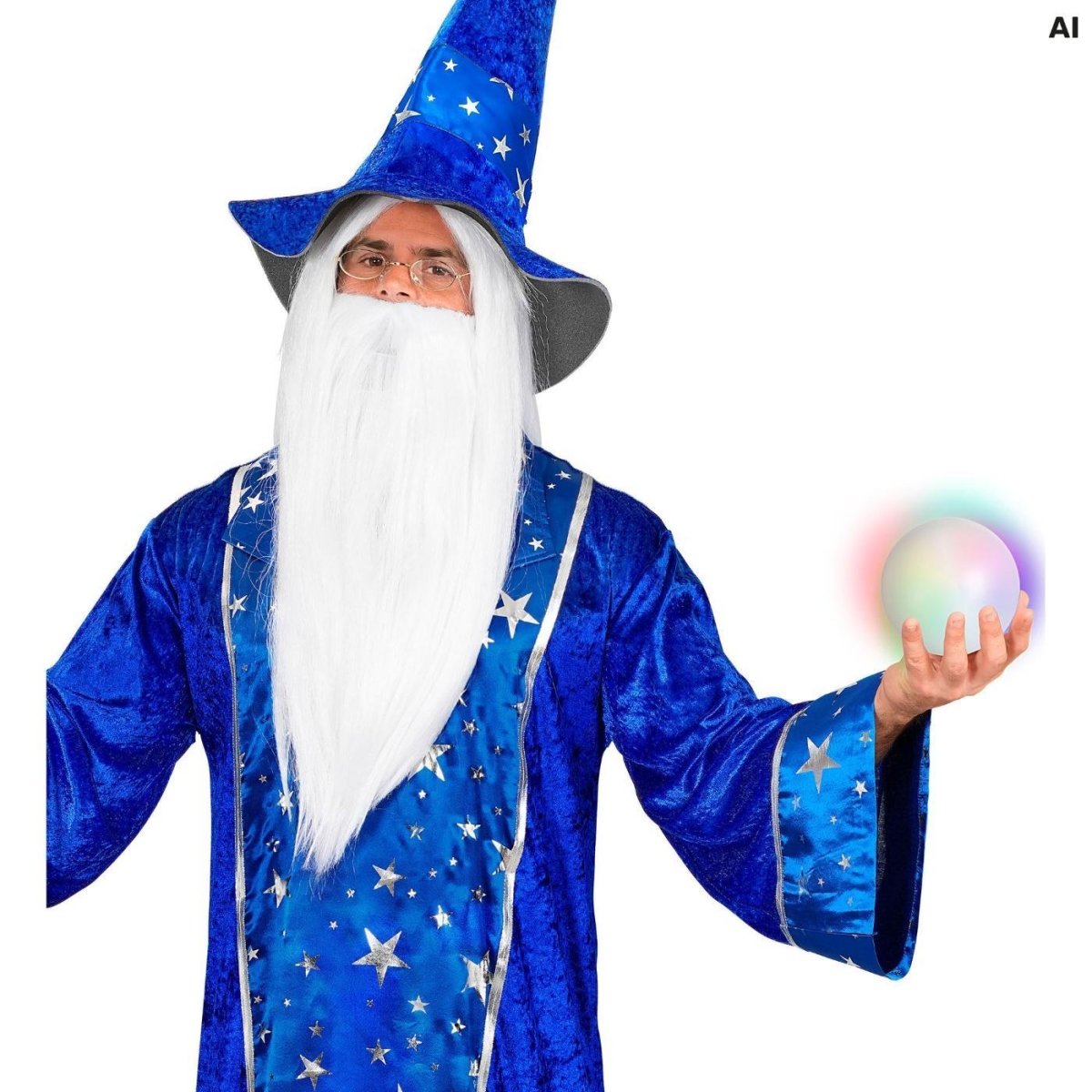 Widmann - Colour Changing Light Up Crystal Ball - Fancy Dress Central