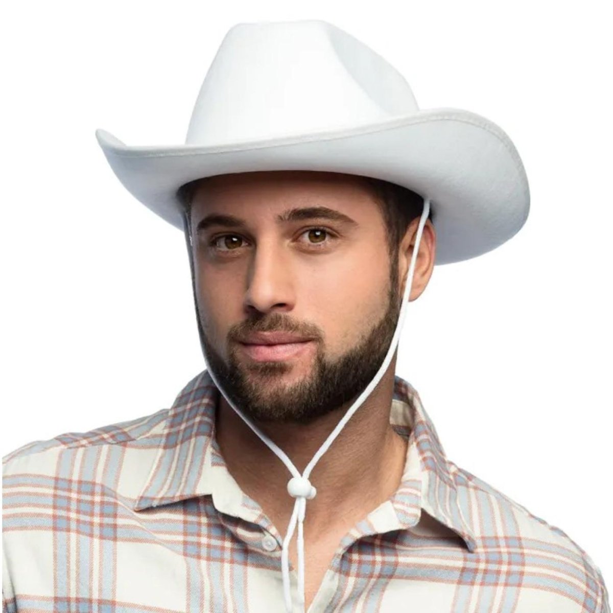 Boland - Rodeo Cowboy Hat (White) - Adult - Fancy Dress Central