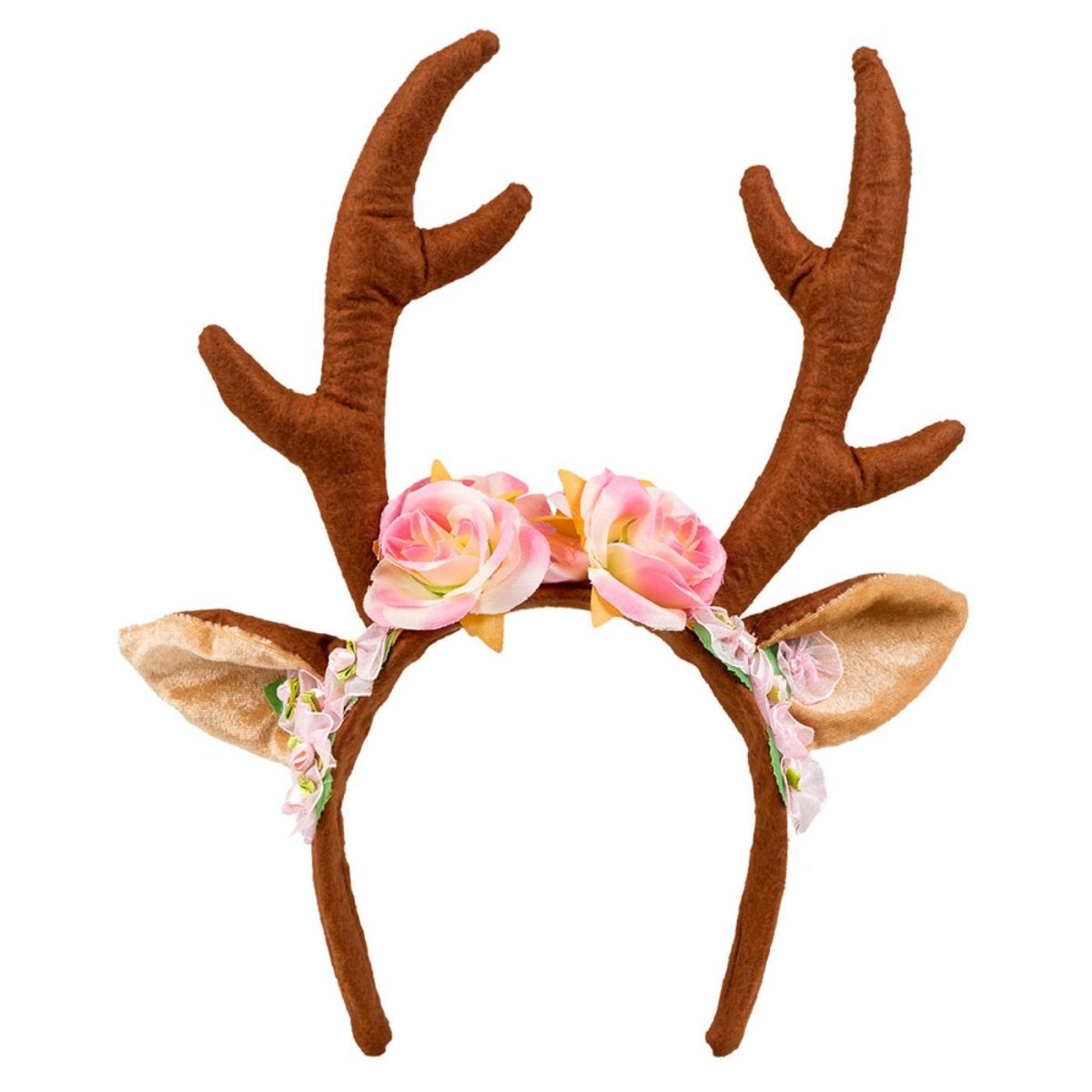 Boland - Lovely Reindeer Horns on a Headband - Women - Fancy Dress Central