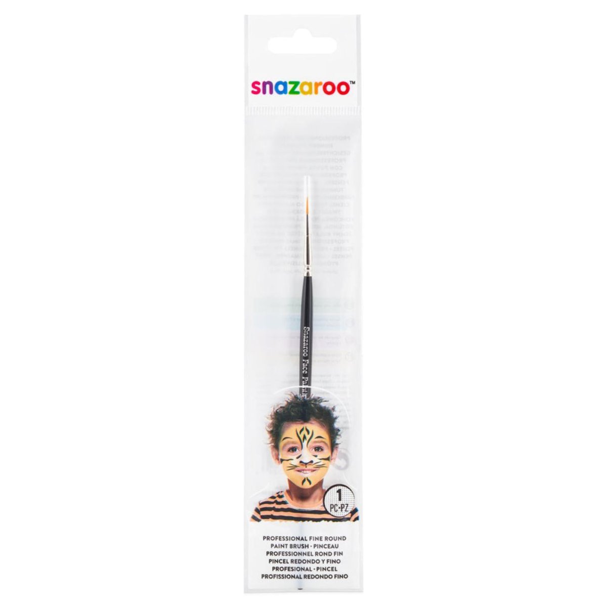 Colart - Round Face Paint Brush (Black) - Fine - Fancy Dress Central