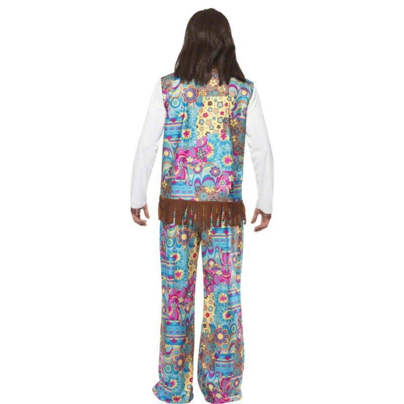 Smiffys - Smiffys - Groovy Hippie Costume - Men - Fancy Dress Central