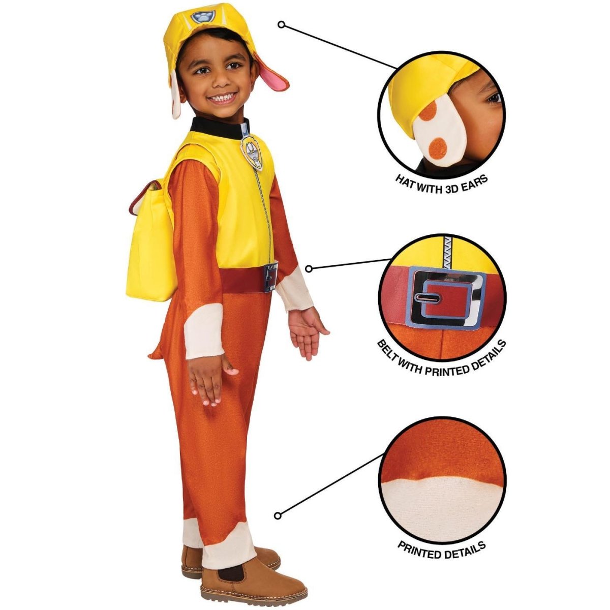 Rubies - Rubble Paw Patrol Costume - Child - Fancy Dress Central