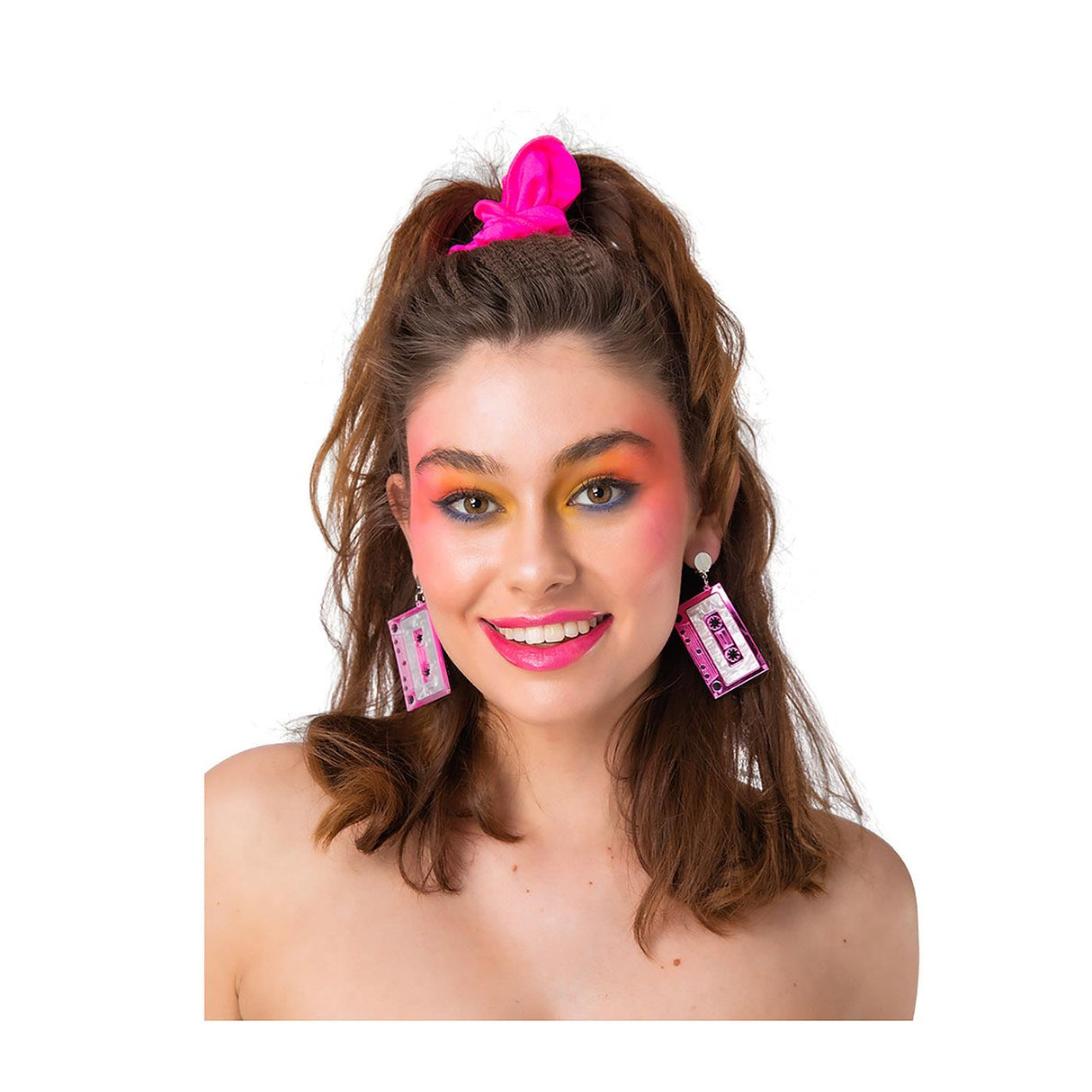 Wicked Costumes - 80s Cassette Tape Earrings - Adult