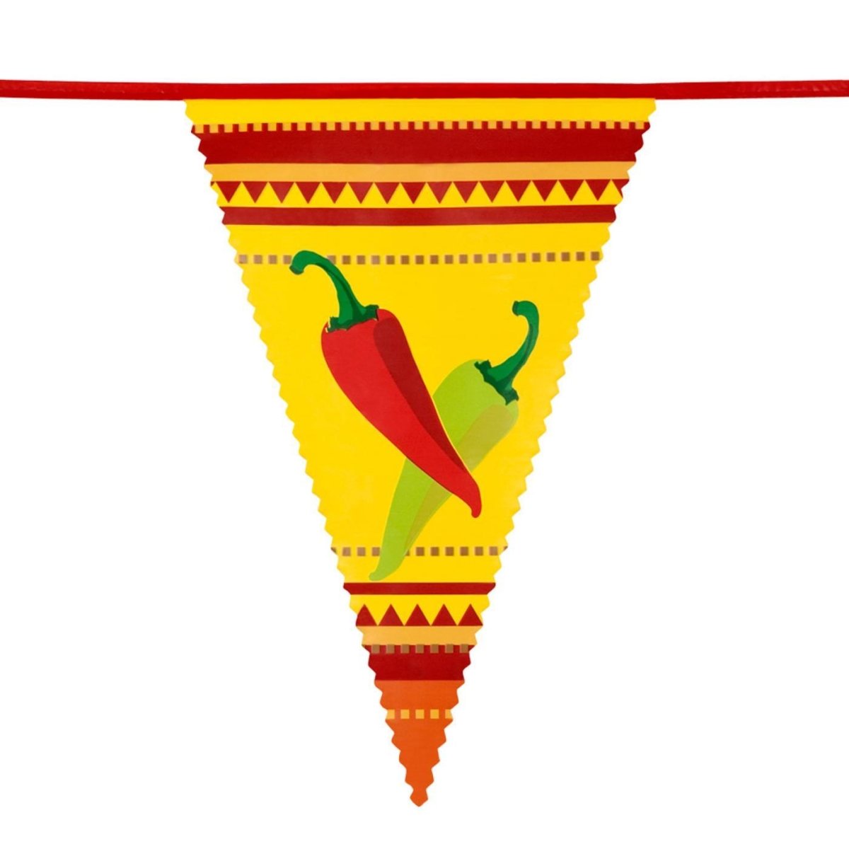 Boland - 6m Mexican Fiesta Triangular Bunting - Fancy Dress Central