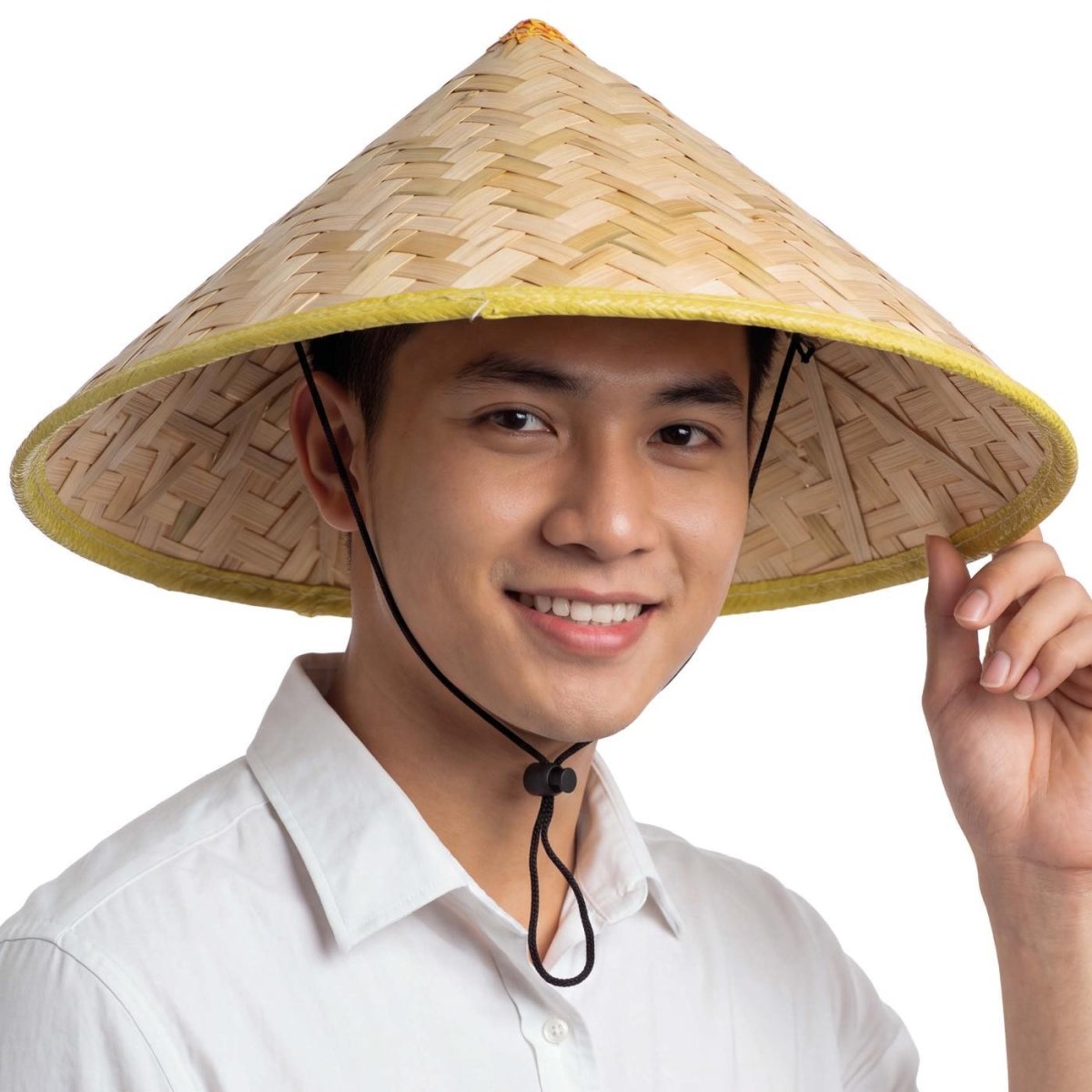 Fiestas Guirca - Vietnamese Straw Hat - Adult - Fancy Dress Central