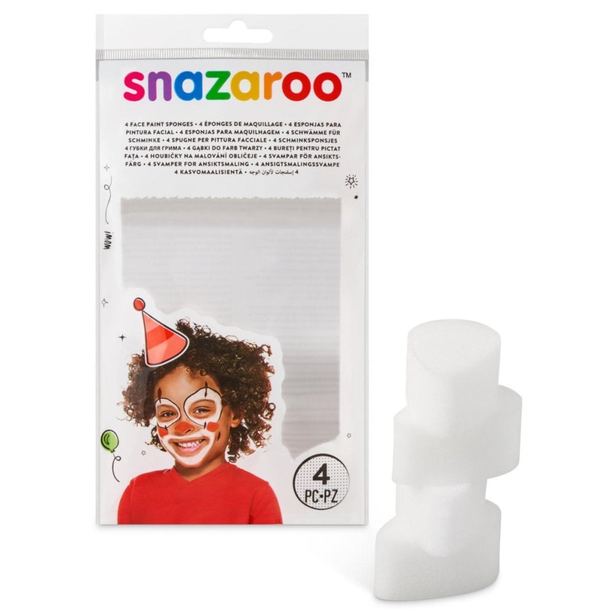 Colart - Face Paint Sponge (4 Pack) - Tear Drop - Fancy Dress Central