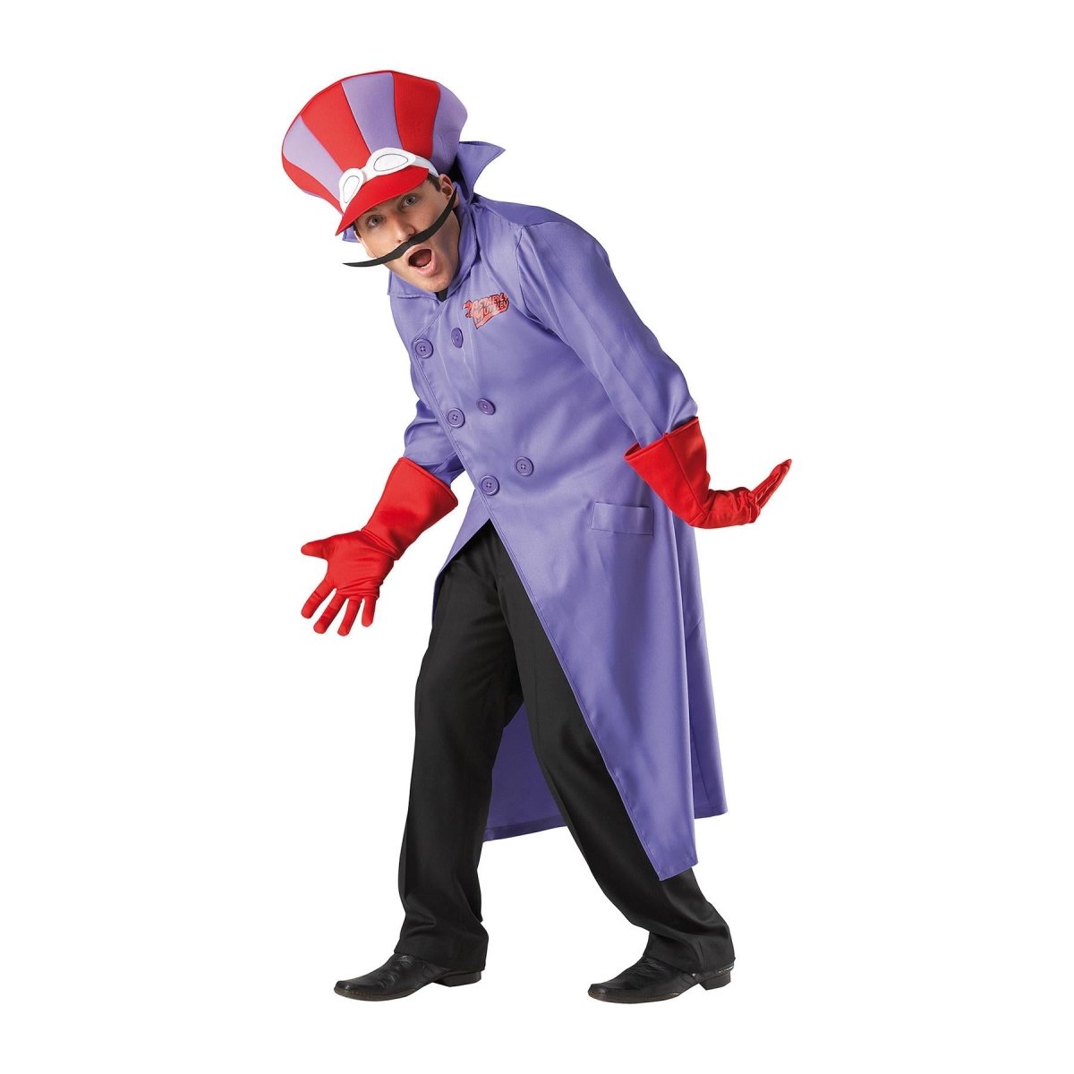 Rubies - Dick Dastardly Wacky Races Costume - Mens - Fancy Dress Central