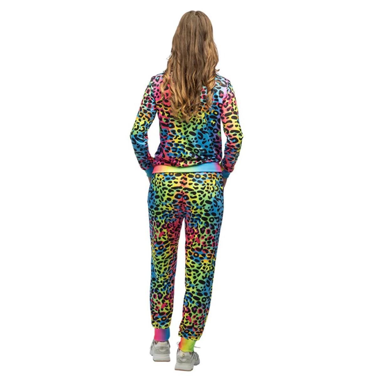 Leopard Art Babe Shell Suit Costume - Women