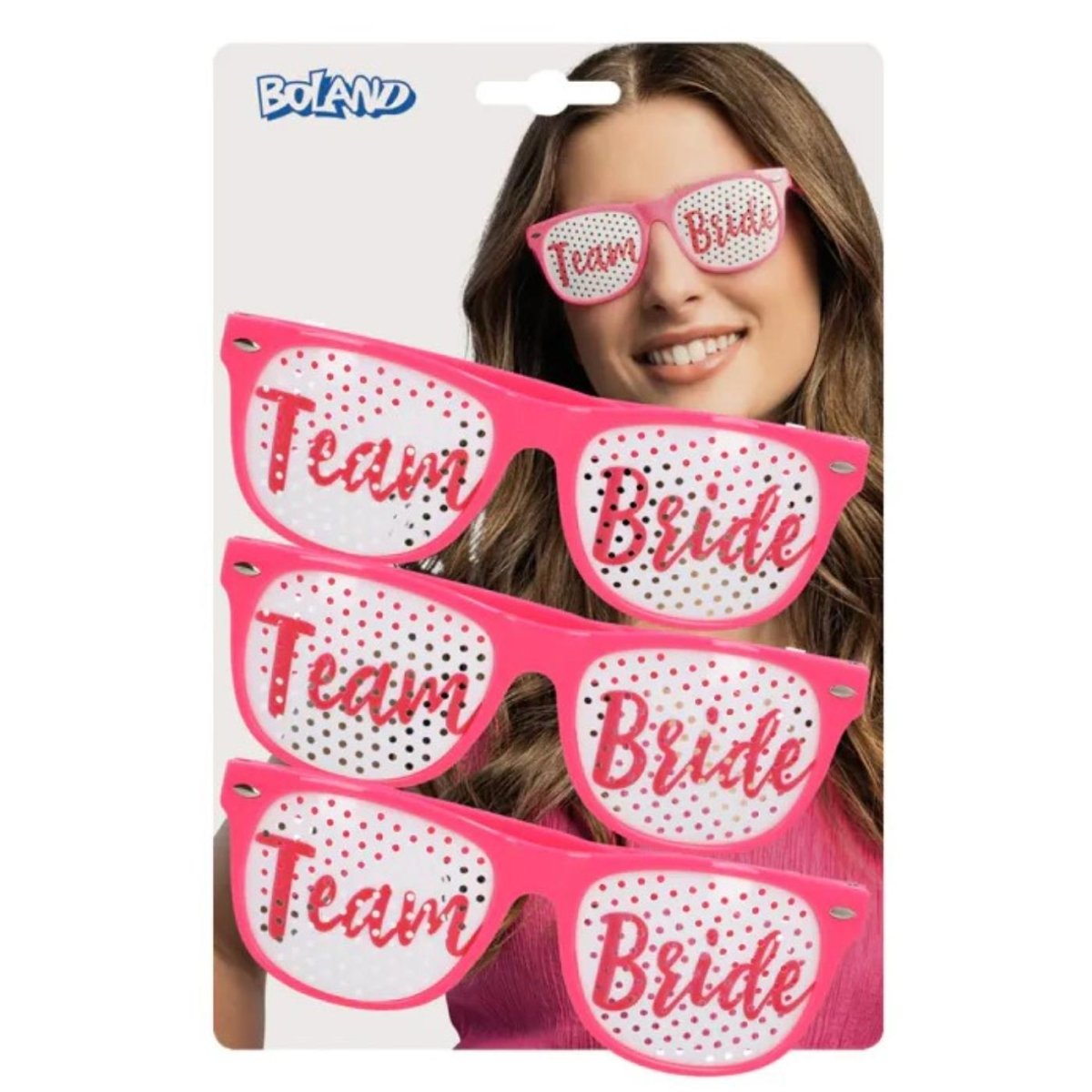 Boland - Team Bride Party Glasses (Set of 3) - Women - Fancy Dress Central