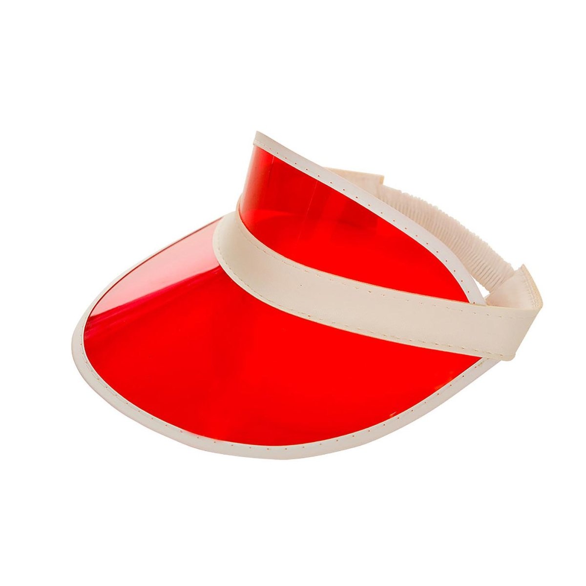 Wicked Costumes Ltd - Golf Visor Hat (Red) - Adult - Fancy Dress Central