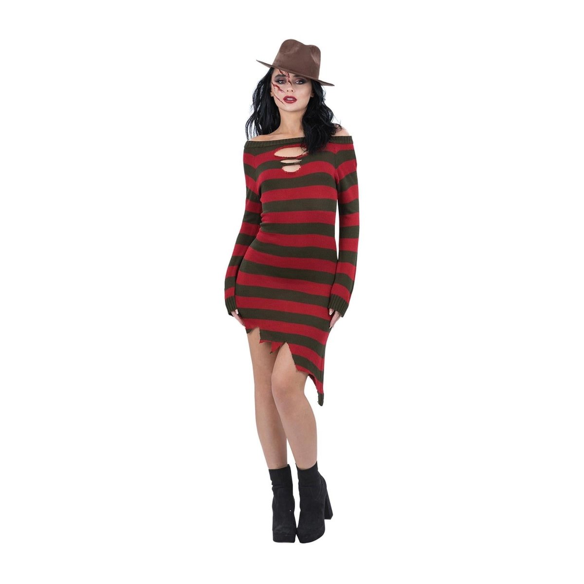 Smiffys - Freddy Krueger Costume - Women - Fancy Dress Central