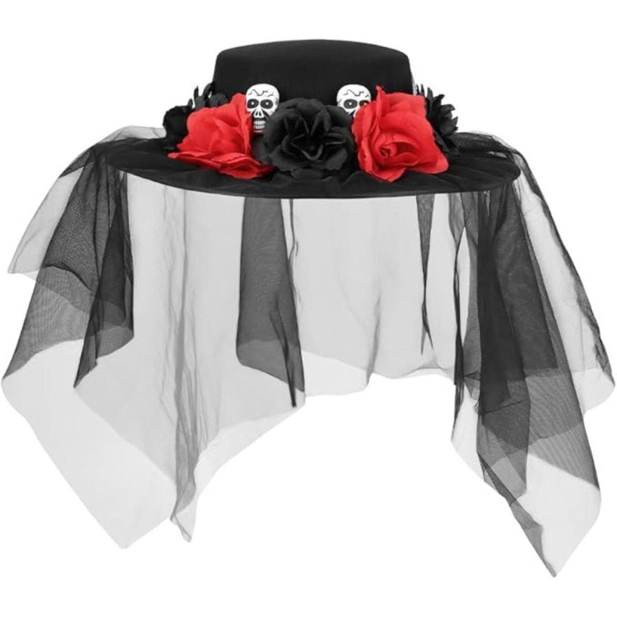 Boland - Day of the Dead Llorona Hat with Veil - Women - Fancy Dress Central
