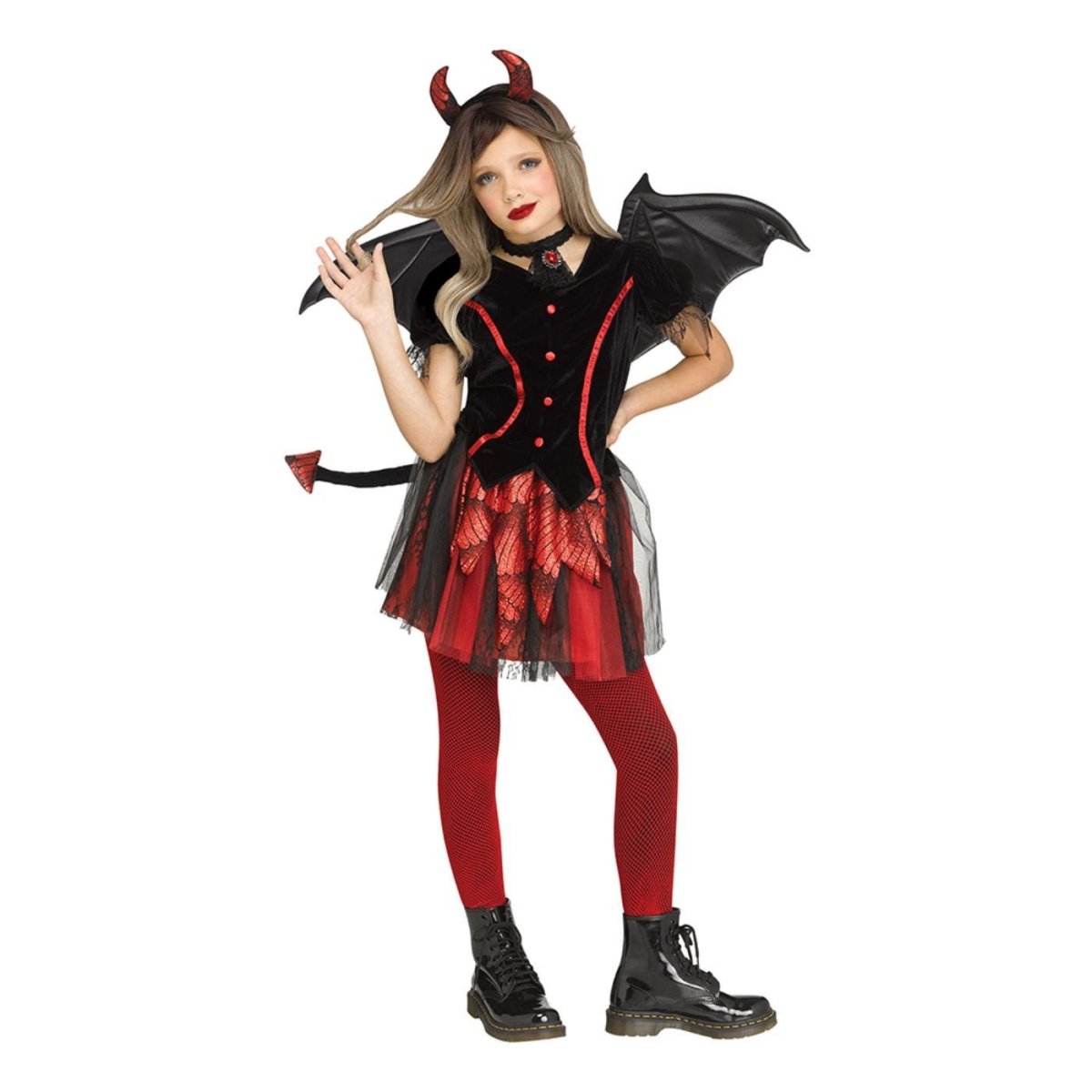 Wicked Costumes - Devil Child Costume - Girls - Fancy Dress Central