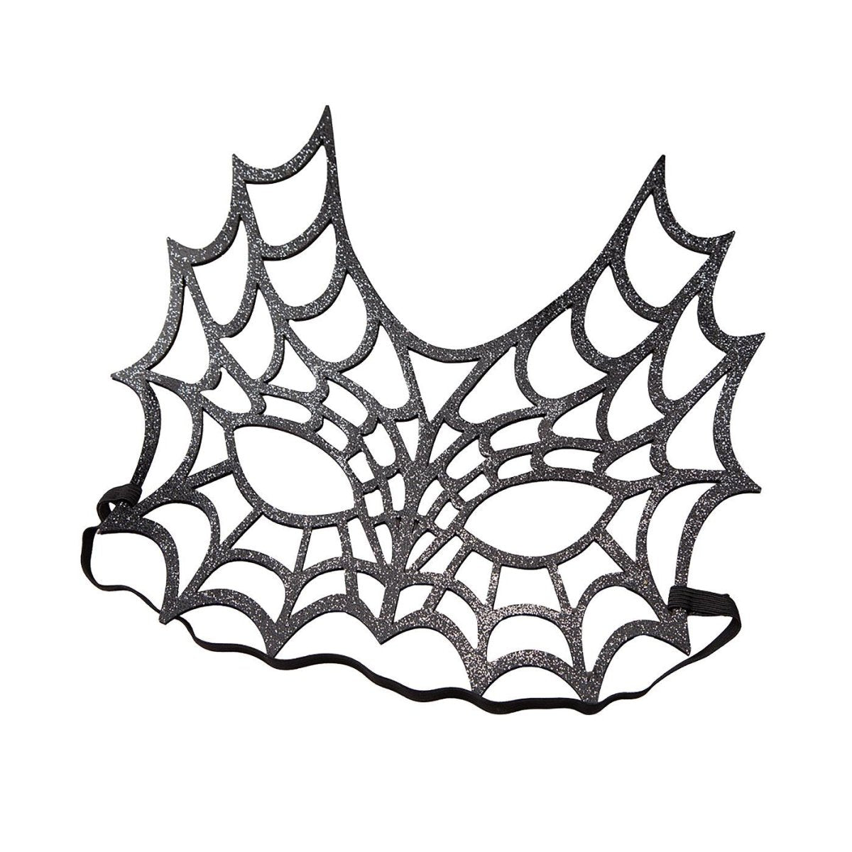 Wicked Costumes Ltd - Glitter Spider Web Mask - Adult - Fancy Dress Central