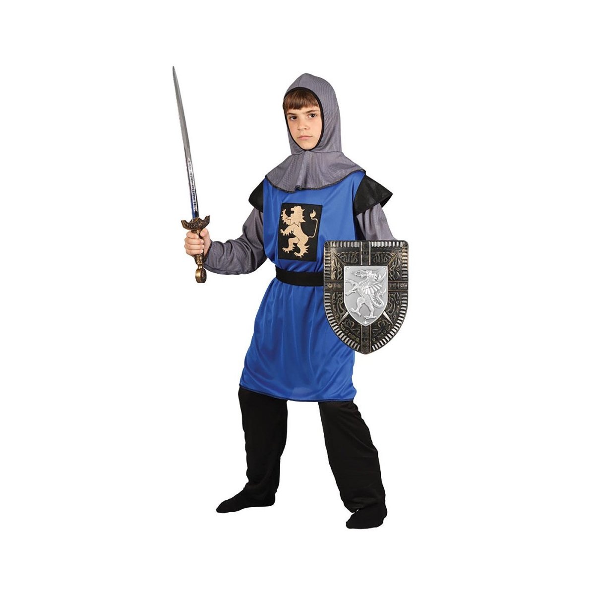 Wicked Costumes - Medieval Knight Costume (Blue) - Boys - Fancy Dress Central