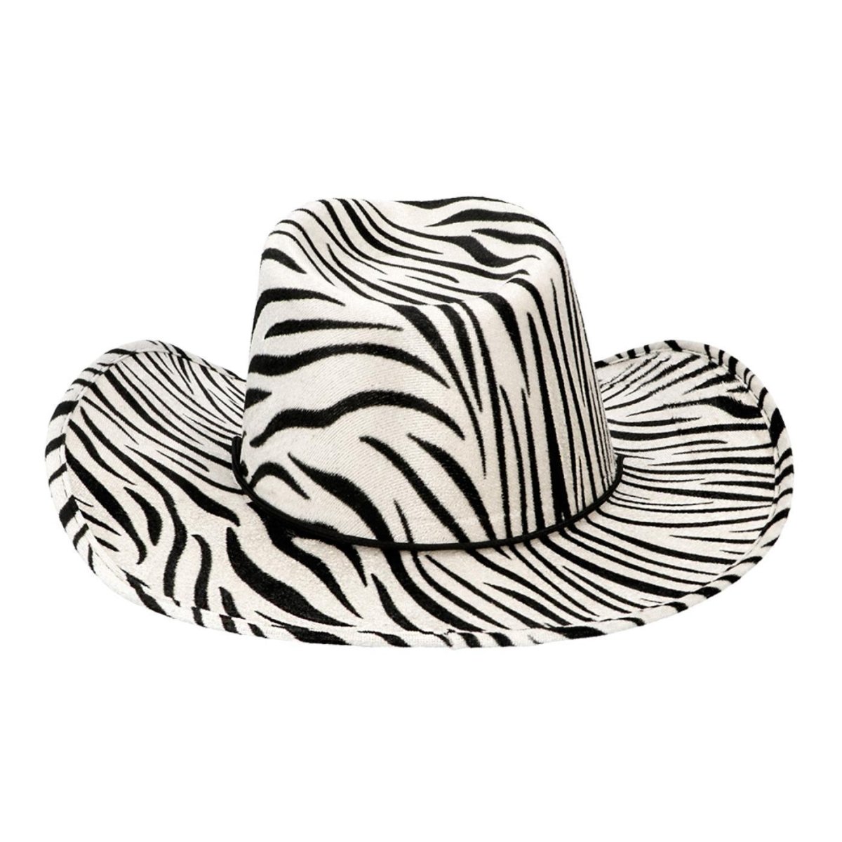 Boland - Wild Zebra Cowboy Hat - Adult - Fancy Dress Central