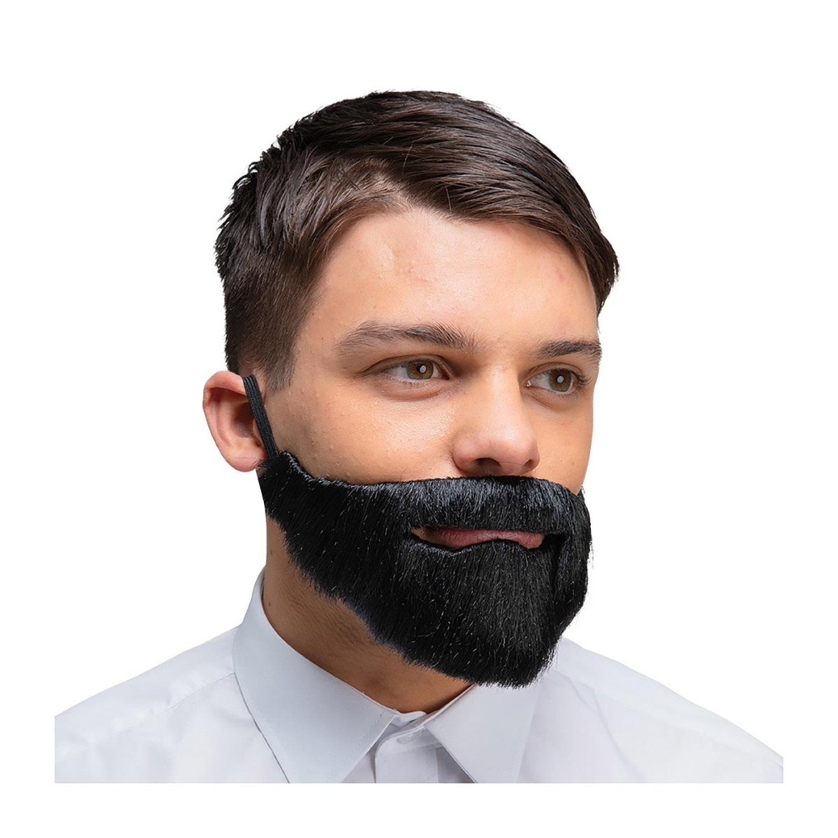 Wicked Costumes Ltd - Realistic Beard (Black) - Adult - Fancy Dress Central