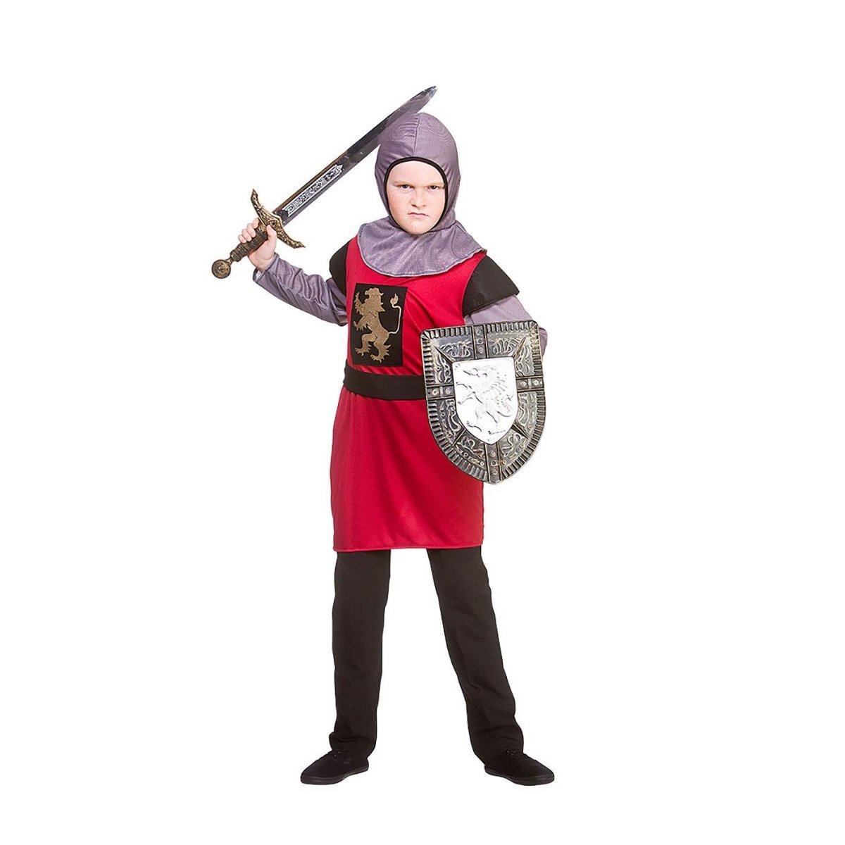 Wicked Costumes - Medieval Knight Costume (Red) - Boys - Fancy Dress Central