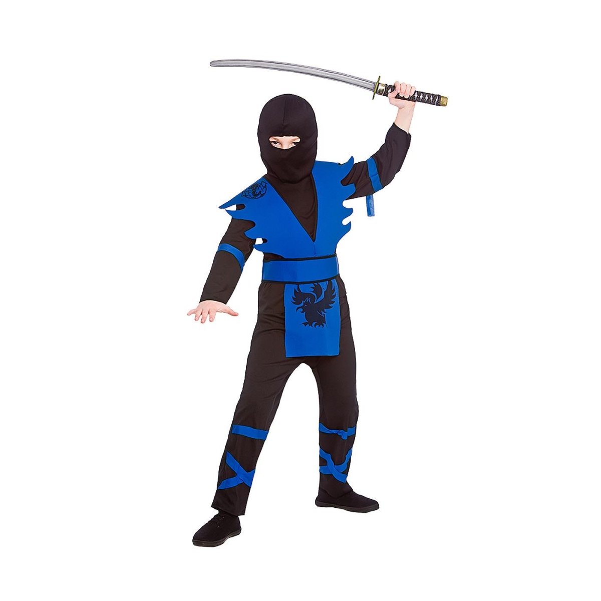 Wicked Costumes - Ninja Assassin Costume (Blue) - Child - Fancy Dress Central