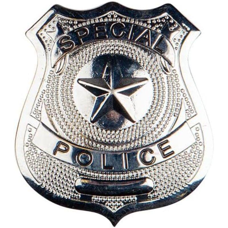 Wicked Costumes Ltd - Metal Police Badge - Adult - Fancy Dress Central