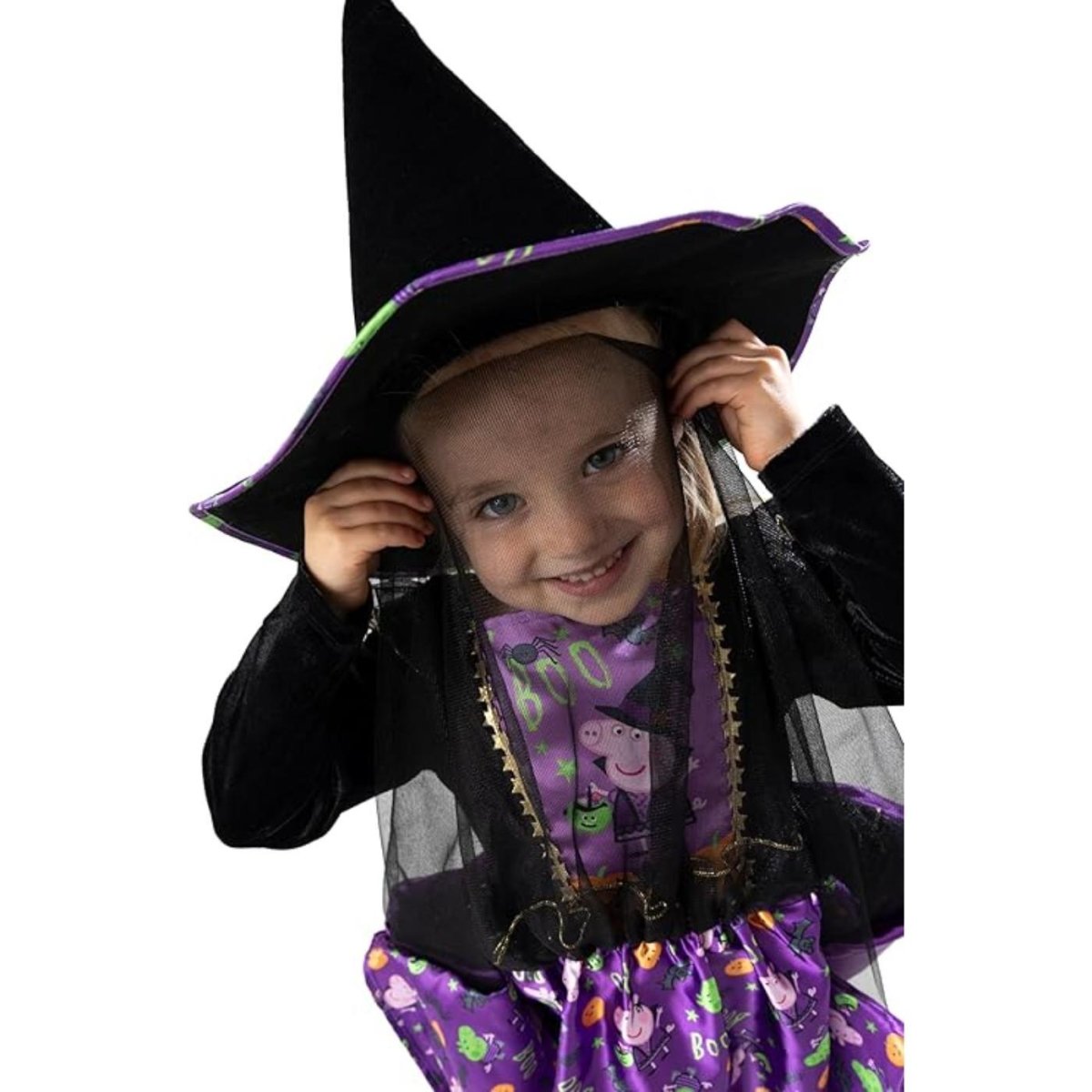 Blues Group - Peppa Pig Witch Costume - Girls - Fancy Dress Central