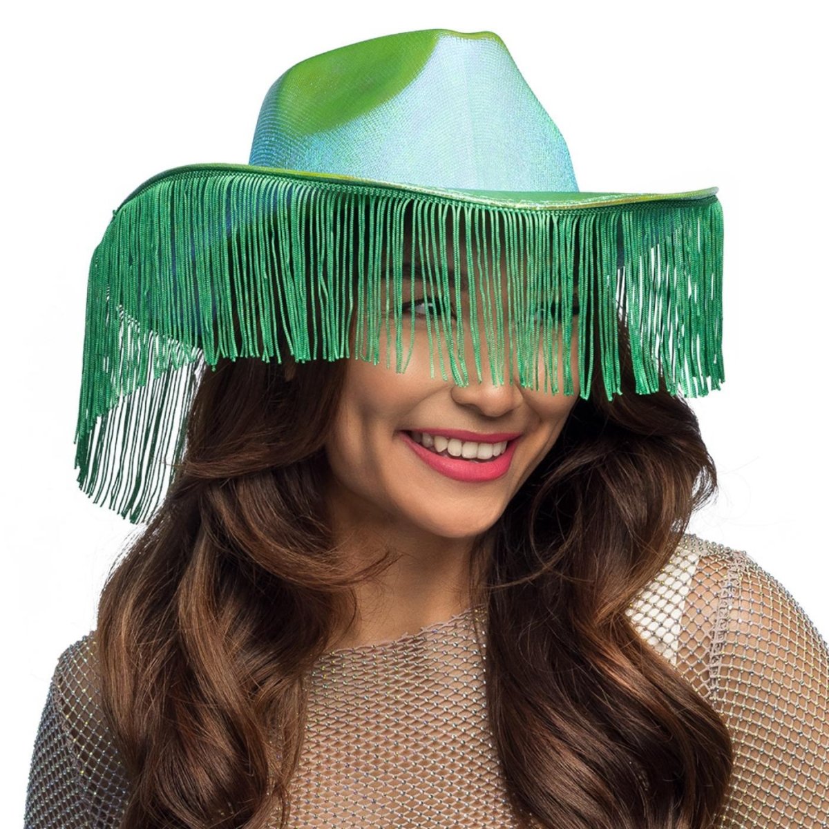 Fancy Dress Central - Fabulous Cowboy Hat (Green) - Adult - Fancy Dress Central