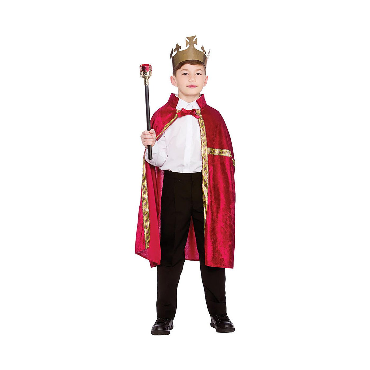 Wicked Costumes - Velvet Kings Robe & Crown - Child - Fancy Dress Central